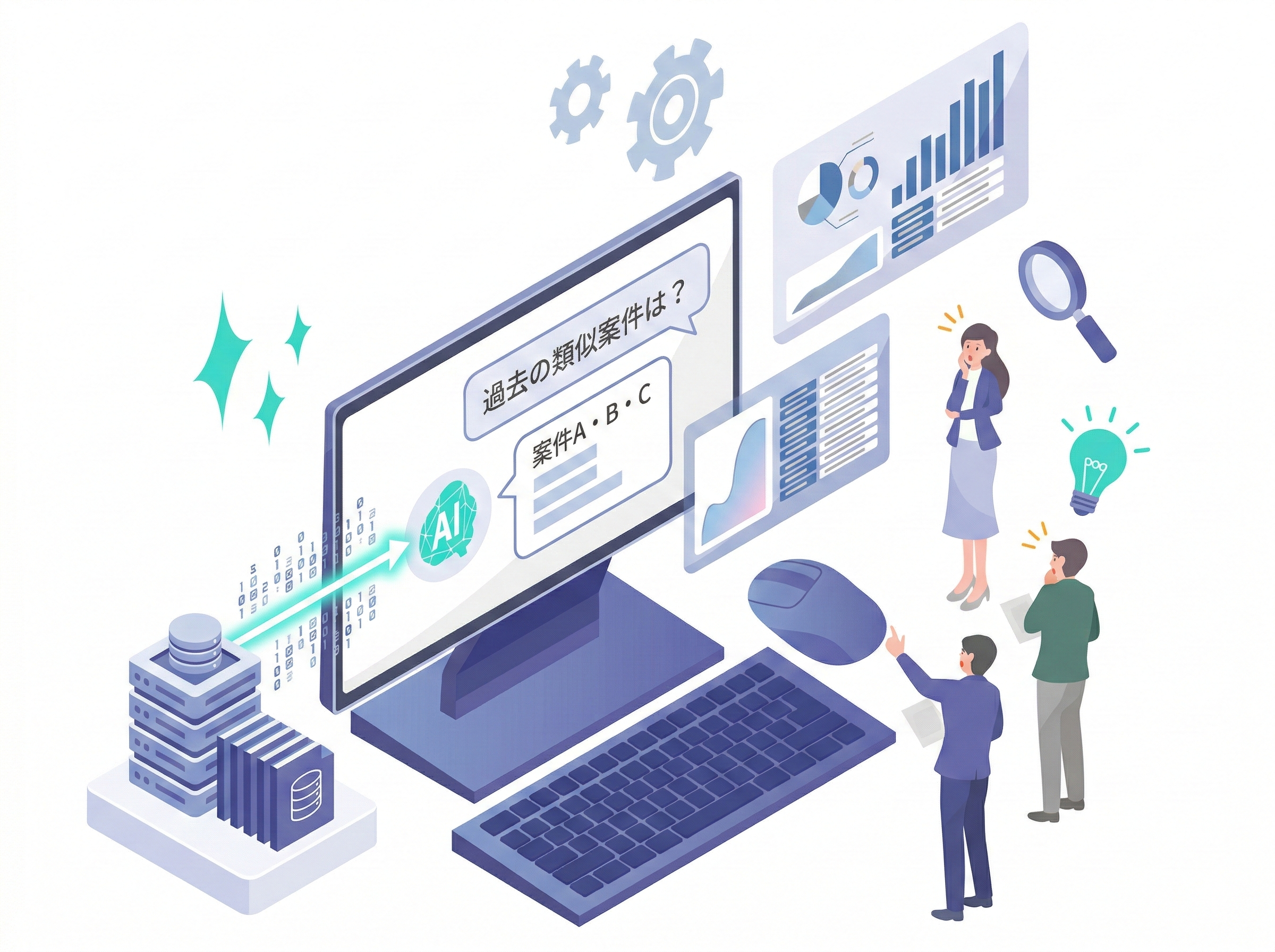 AIデータ活用サービス イメージ図