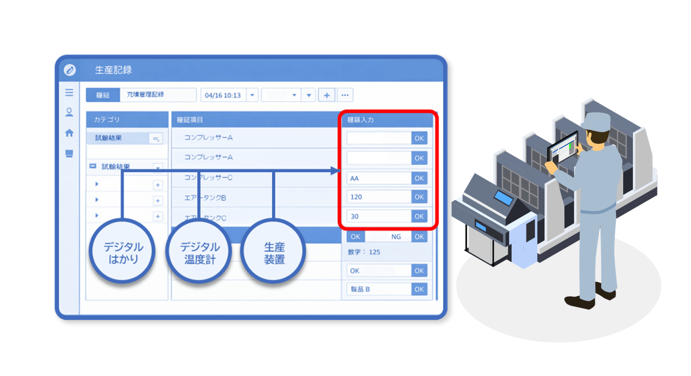モニタリング記録